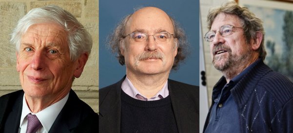 (จากซ้ายไปขวา) David Thouless, Duncan Haldane และ Michael Kosterlitz นักฟิสิกส์เจ้าของรางวัลโนเบลปี 2016