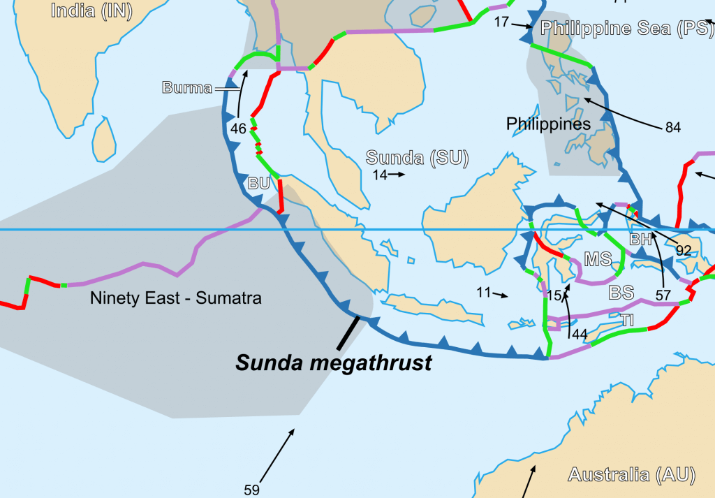 [3] รอยเลื่อนซุนดา (Sunda megathrust)